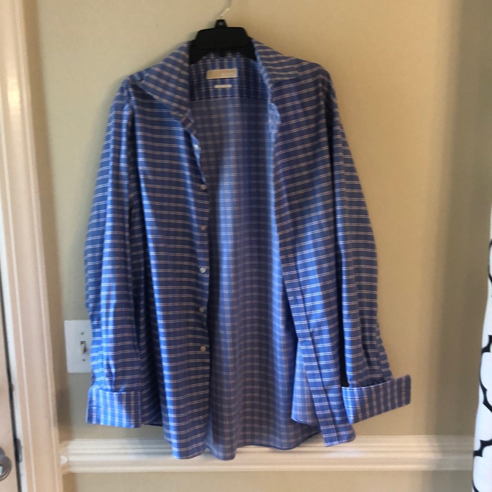 Michael Korda Men’s French Cuff Button Down Shirt